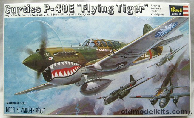 Revell 1/32 Curtiss P-40E Flying Tiger Warhawk, H283 plastic model kit